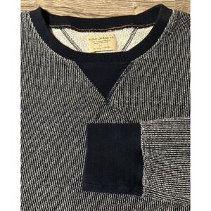 Nudie Jeans Men's Navy Crew Neck Pullover Organic Cotton Sweater Size Medium